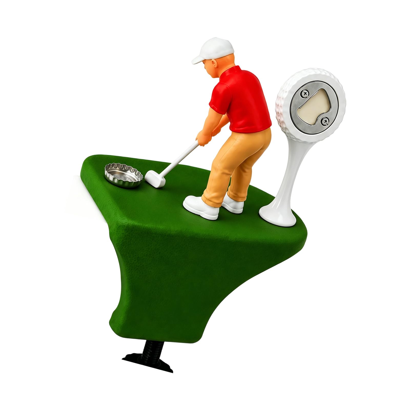 Shntig Resin Golf Theme Bottle Opener Portable for Golfers and Party Enthusiasts Novelty Cap Launchers Gifting for Golf Lover Gifting for Men