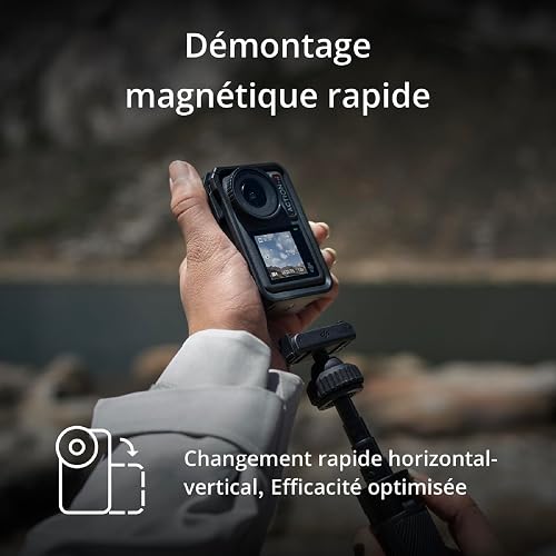 DJI Osmo Action 4 Standard Combo - 4K/120fps Waterproof Action Camera with a 1/1.3-Inch Sensor, Stunning Low-Light Imaging, 10-bit & D-Log M Color Performance, Long-Lasting 160 Mins, Outdoor Camera - 3