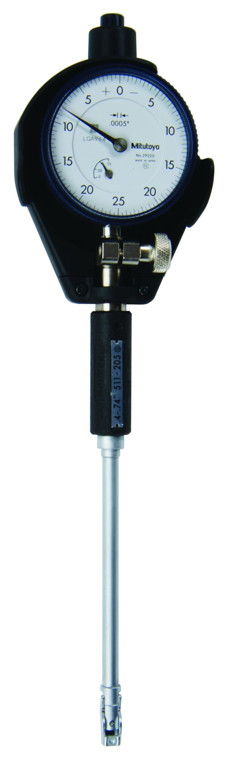 Mitutoyo 511-207 Dial Bore Gauge for Small Holes, 0.4-0.75