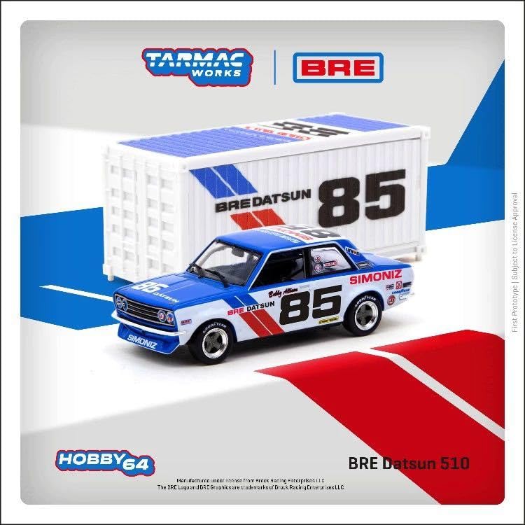 Amazon | 1/64 Tarmac Works ターマックワークス BRE Datsun 510