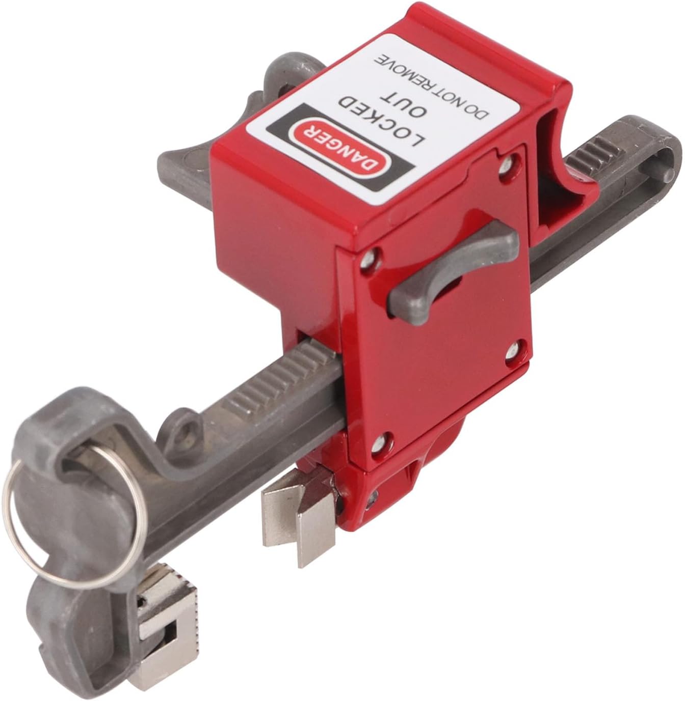 Ball Valve Lockout Device Metal Structure Ball Valve Security Lock with Hanging Tags and Cable Ties for DN8-DN100 Pipe Diameter