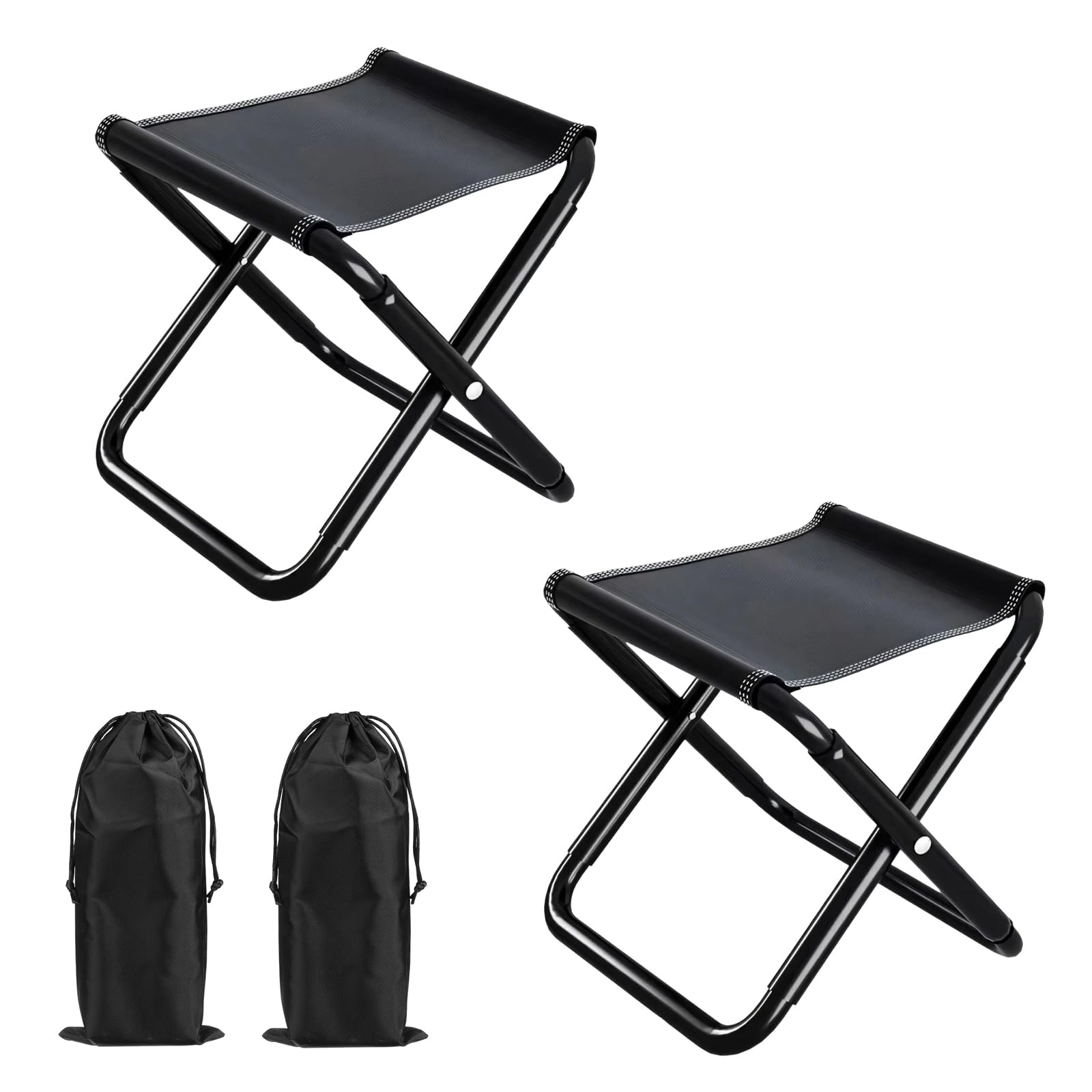 Portable Folding Stool, Camping Stool, Fishing Stool, Folding Camping Stool, Folding Camping Chair, Portable Folding Stool, with Storage Bag, for Camping Fishing Travel