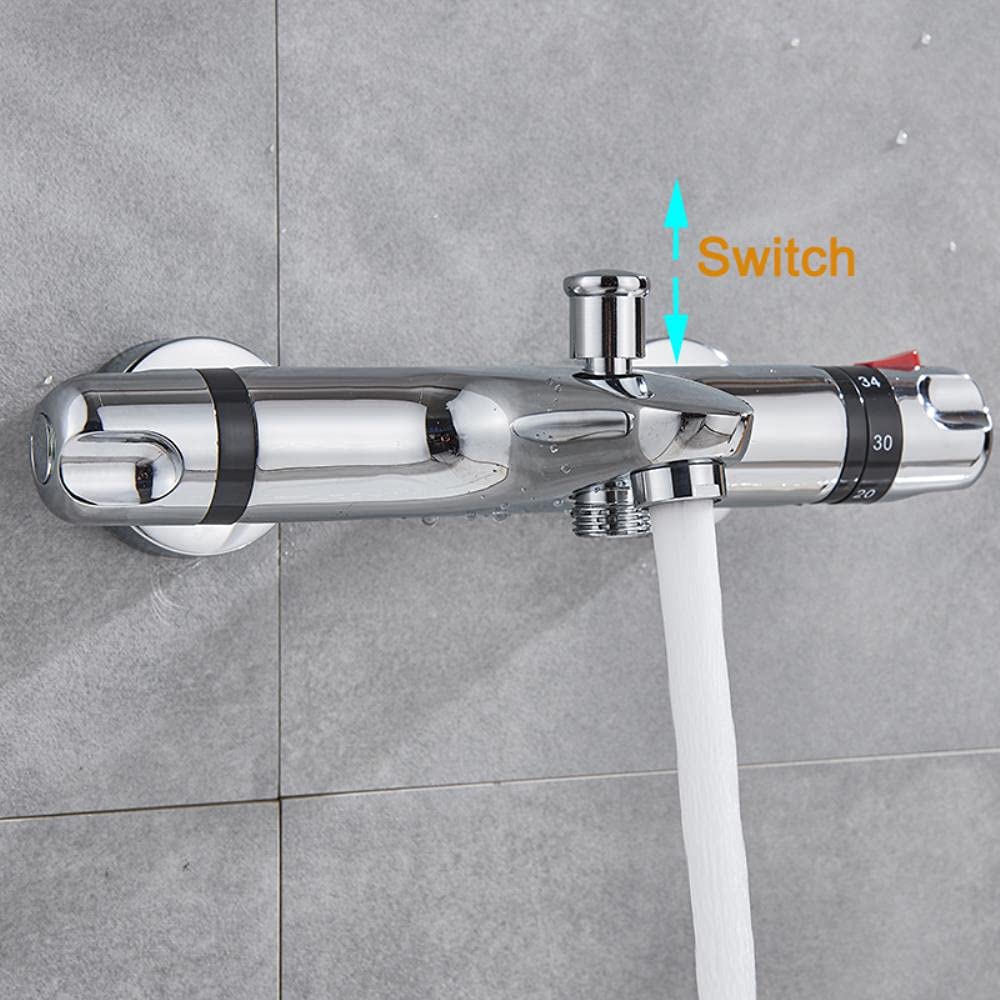 Grifo termostático de ducha grifo termostático, grifo de ducha, combinación de baño, agua, bañera de caño largo