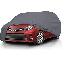 5 Layer Full Car Cover Semi Custom Fit for Dodge Grand Caravan 2013-2020 Mini Passenger Van 4-Door | All-Weather Protection Dustproof, Windproof, UV-Resistant, Breathable & Durable