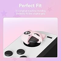 Vista 3 de GeekShare Tapas de agarre de pulgar para interruptor, 4 tapas de silicona con forma de gato, cubierta suave para palanca de pulgar compatible