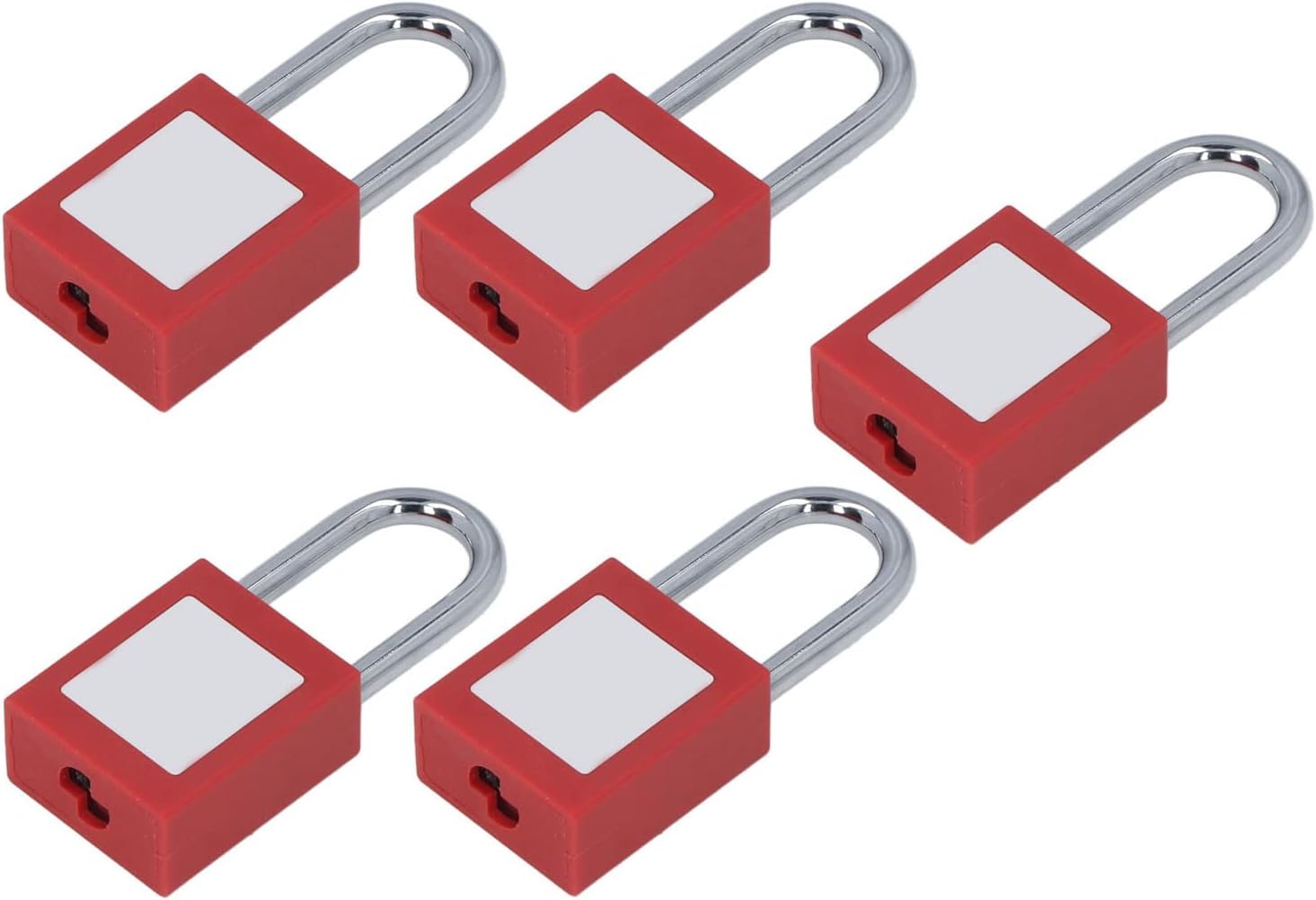 Lockout Tagout Locks with Writable Label, Nylon and Padlocks 38mm - Durable Beam, Universal Keys, Safe for Industrial Use
