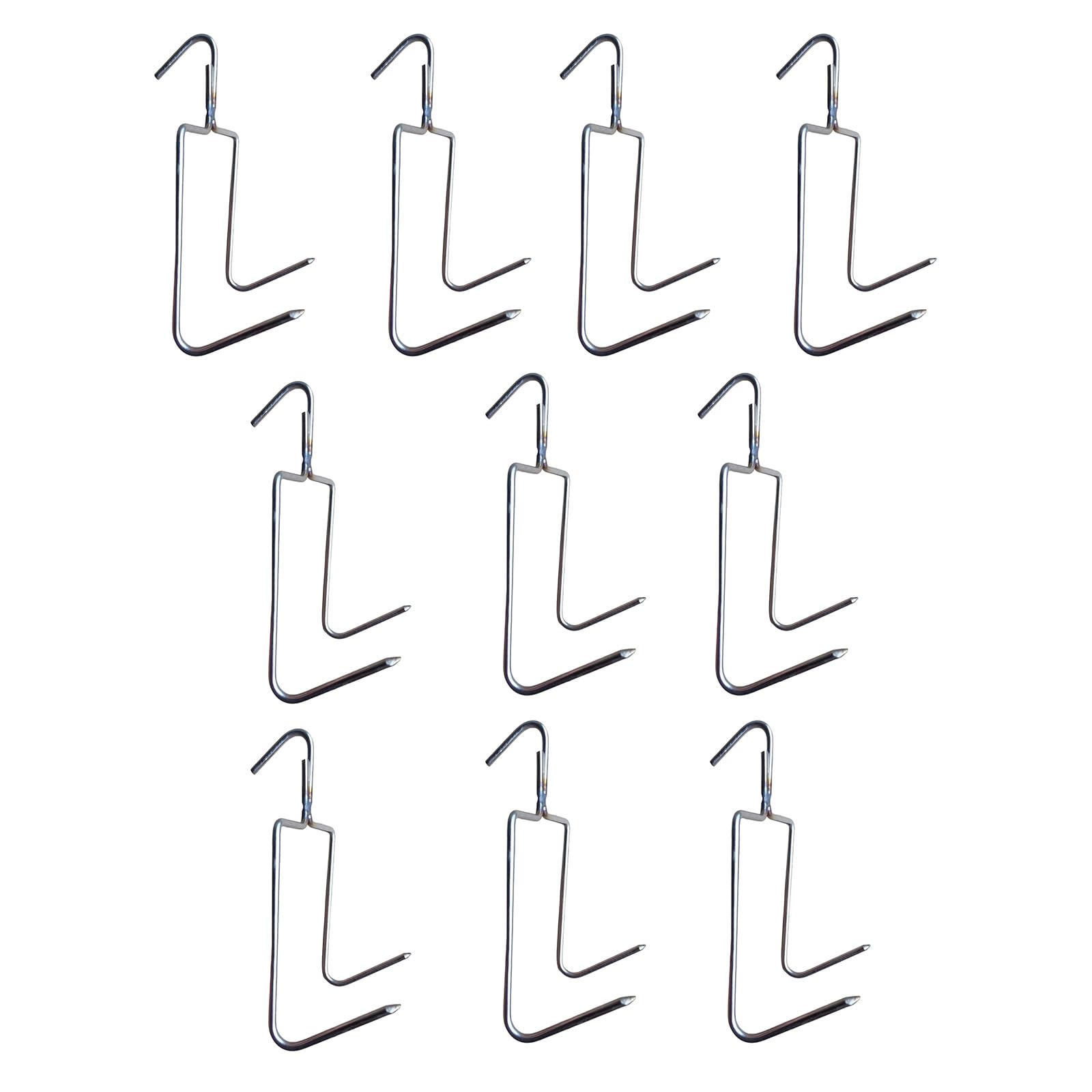 ZYOUQI 10 Pcs High Strength Stainless Steel Meat Hooks for Hanging Beef Pork Grilling Hanger for Outdoor Cooking Beef Hooks