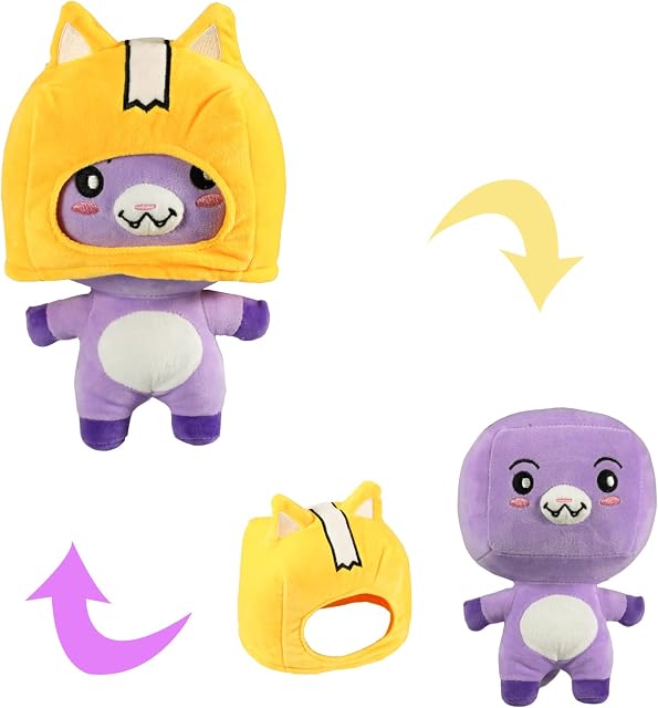 Scratch Art Boxy Plush Figures Toy Removable Cute Plushie Doll Soft Stuffed Pillow Gifts for Fans Halloween Decoration