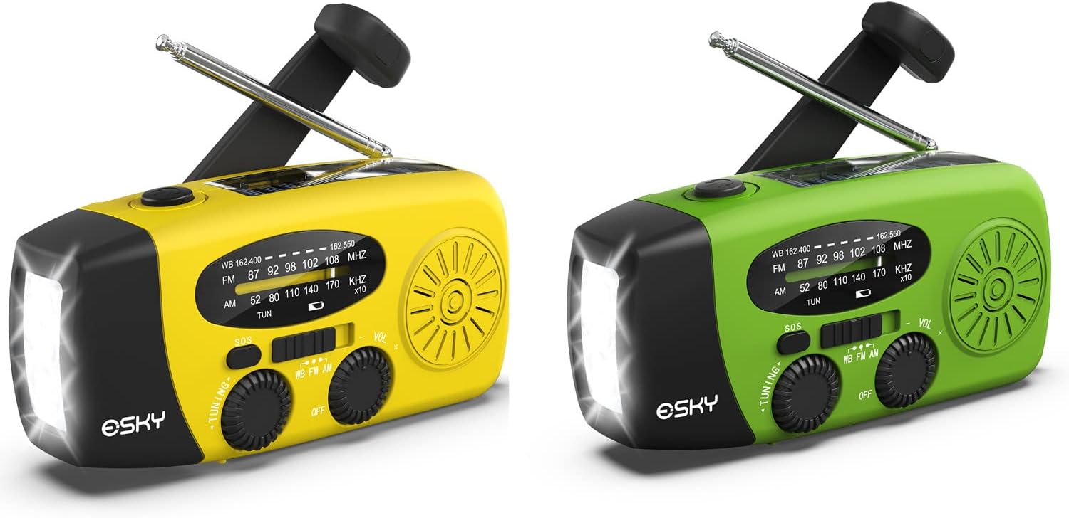 Esky Emergency Radio Yellow & Green