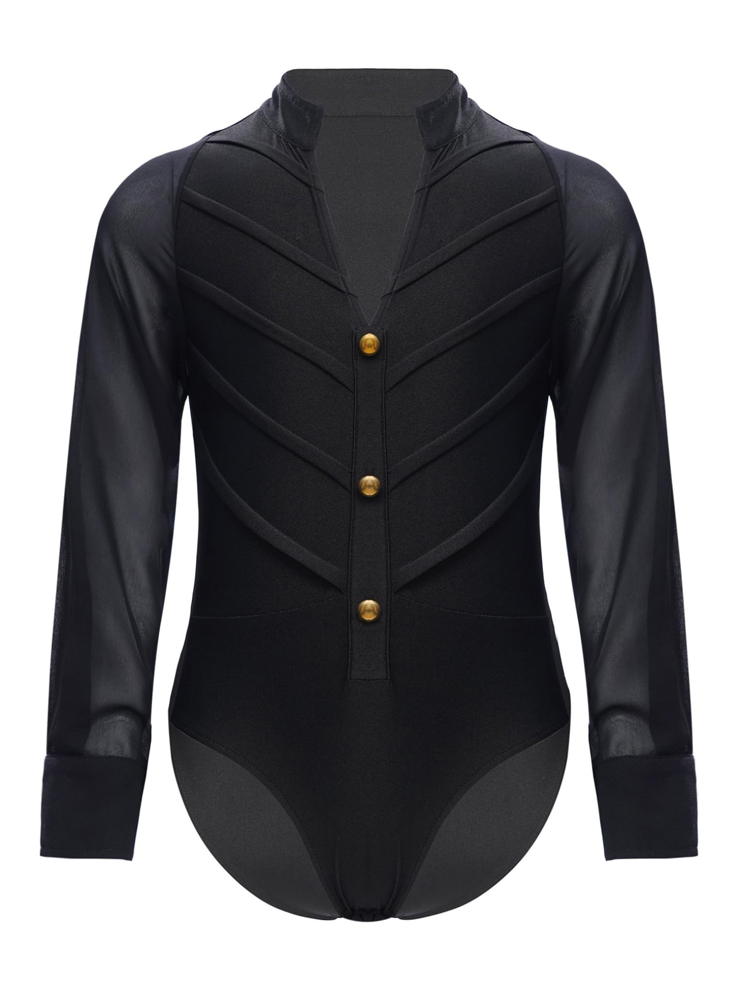 Freebily Body da Danza Classica Standard Bambino Ragazzo con Pantalone Camicia Body da Ballo Latino Americano Tango Balletto Leotards Jumpsuit Sportiva da Allenamento