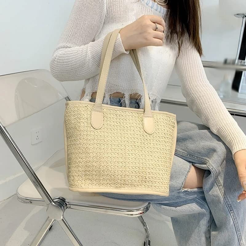 Designer Bag Borsa Da Spiaggia In Paglia Pratica Borsa A Tracolla Donna Con Borchie Casual In Tela E Crochet Da 39,2 € | DHgate