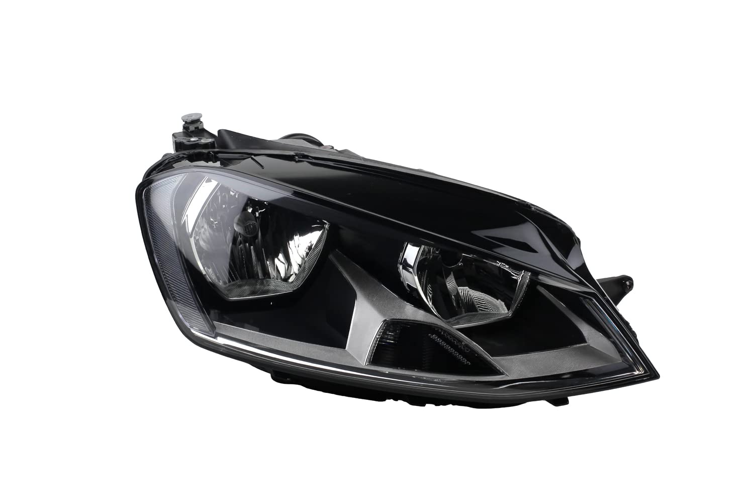 Set Fari Alogeni Completi Con Lampadine H4 Per VW Multivan T5 (2003-2009) | Destro E Sinistro, Con Motore Livellamento E Freccia Integrata - 3