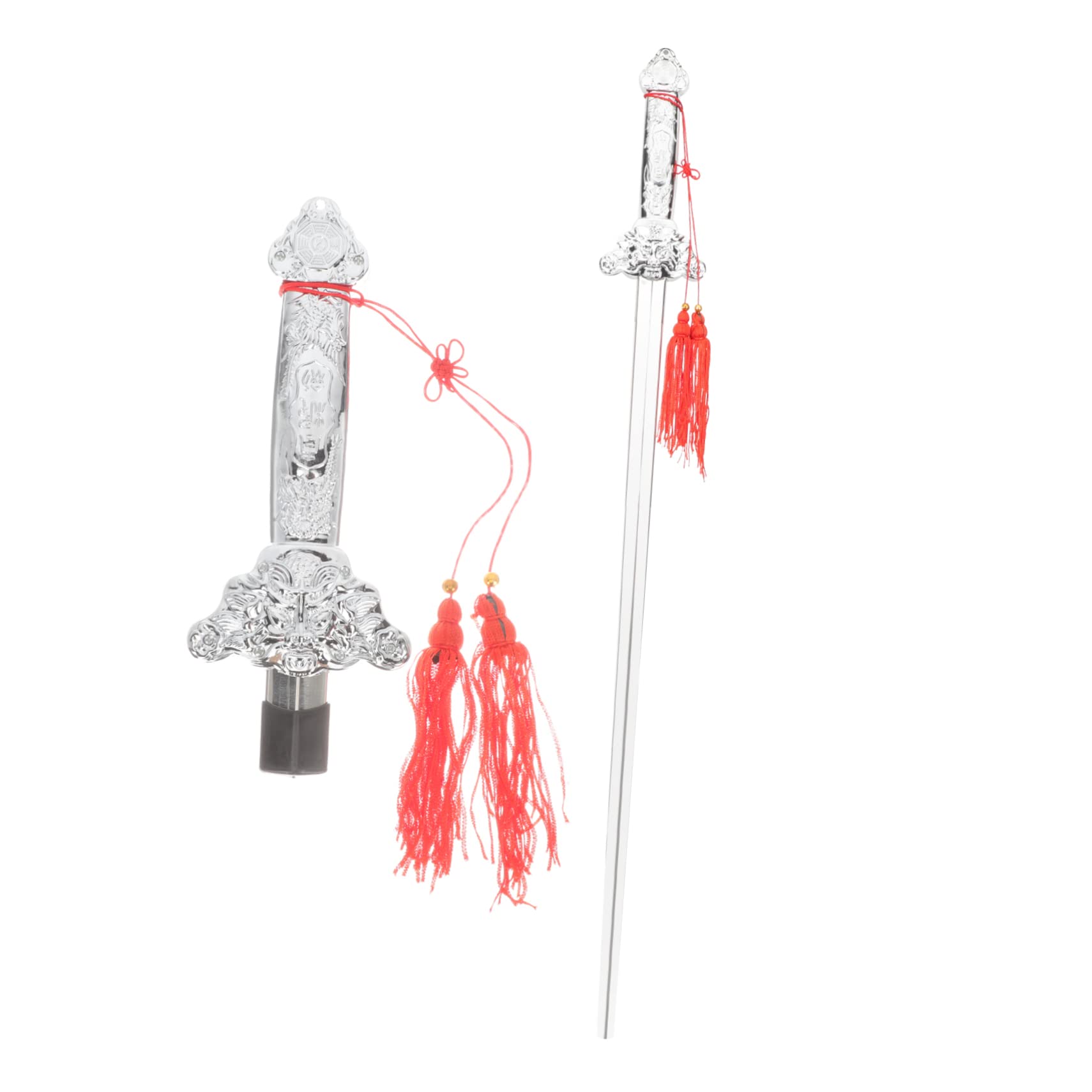 Toys for Outside Outdoor Playsets Katana Toy Swords Outside Toys Pirate Chinese Retractable Party Performance Classic Tassel Arts Tai Chi Gift