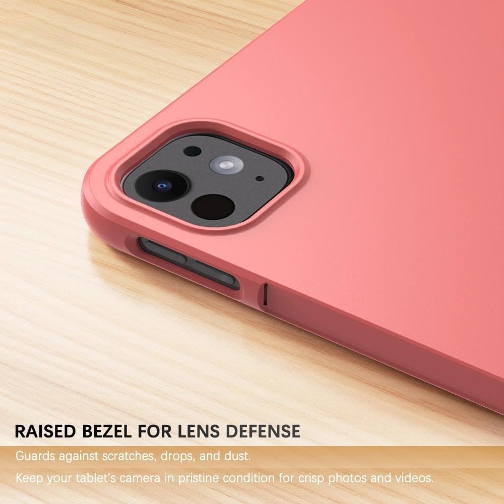 Red Case for iPad Pro 11 Inch (M4) 2024 5th Gen (Model: A2836/A2837/A3006), Ultra Slim, Soft, Flexible TPU Skin Bumper Back Cover - Image 4