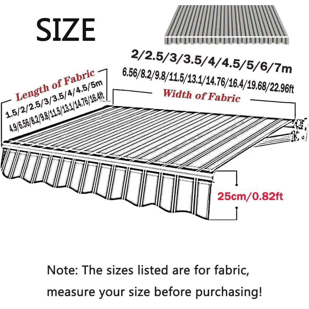 Tenda parasole retrattile in tela di ricambio per porte e finestre, protezione dai raggi UV, 2,3 x 1,5 m, 3,5 x 3,5 m, 4,6 x 3,5 m, colore: rosa