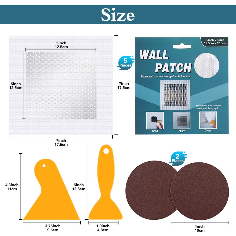 Patch de réparation pour cloison sèche 1,5 m x 1,5 m kit de réparation mural maillage mural aluminium