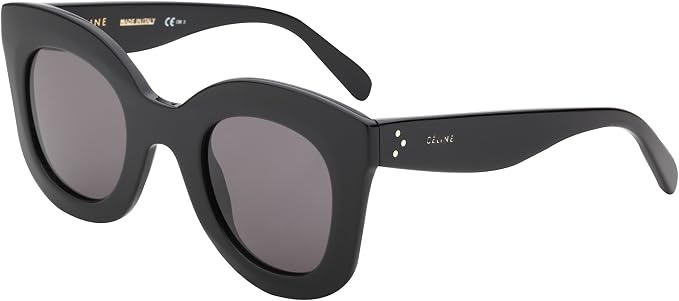 Céline - MARTA CL 41093/S, Cat eye, acetato, donna, BLACK/DARK  GREY(807/BN), 46/28/145 : Amazon.it: Abbigliamento