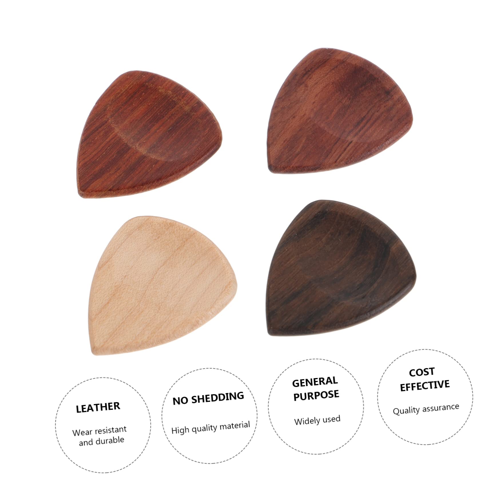 ifundom 12pezzi Plettri Per Chitarra e Accessori e Resistenti Plettri Diverse Legnose