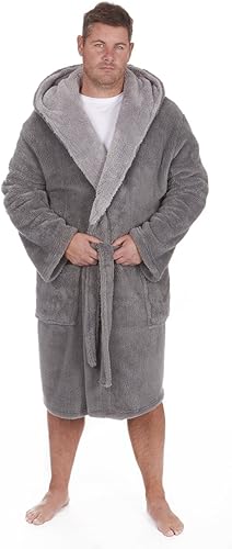 Mens big fluffy dressing gown Clearance
