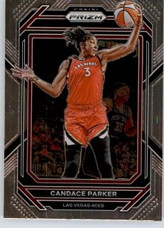 2023 Panini WNBA Prizm Basketball #77 Candace Parker Las Vegas Aces Official Trading Card (Stock Photo may be shown, card in Near Mint to Mint Condition)