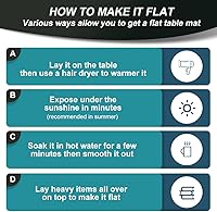 Vista 7 de Protector de PVC transparente de 42 x 54 pulgadas para tapete de escritorio de plástico de 52 pulgadas para escritorio de oficina, escritorio