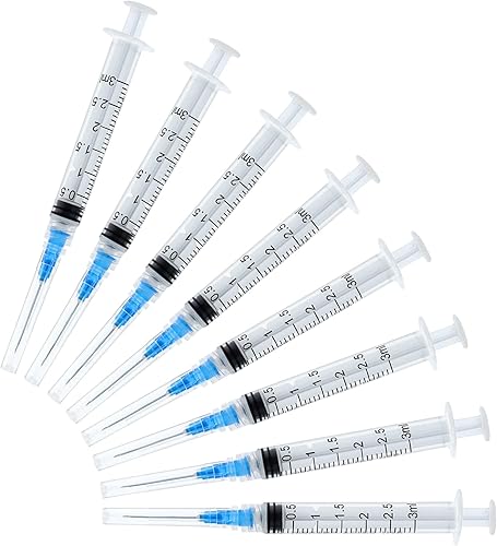 Consumibles de laboratorio de 0.1 fl oz/cc con Luer Lock 23Ga/1 '' envueltos individualmente (paquete de 20)