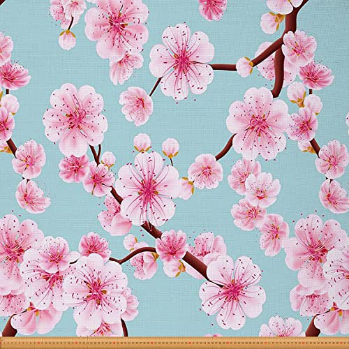 Tissu décoratif pétale rose Sakura : la solution idéale pour rénover vos chaises usées