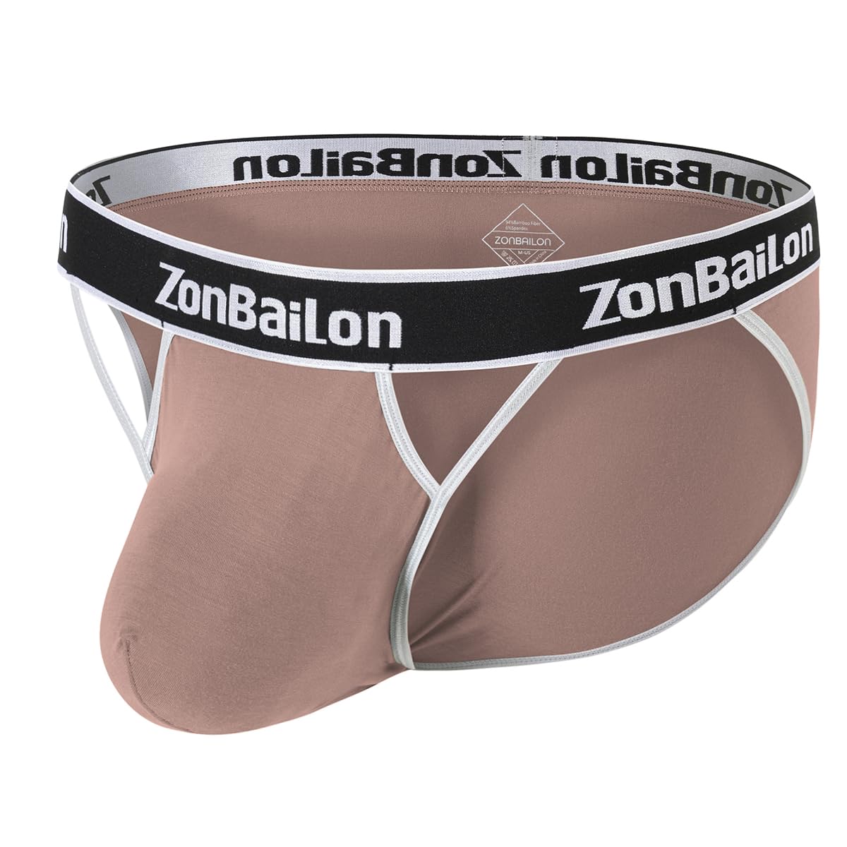 BIATWOWR Herren Dreiecks-Slips mit Extra Bequeme Beutel ohne Etikett und Breitem Bund