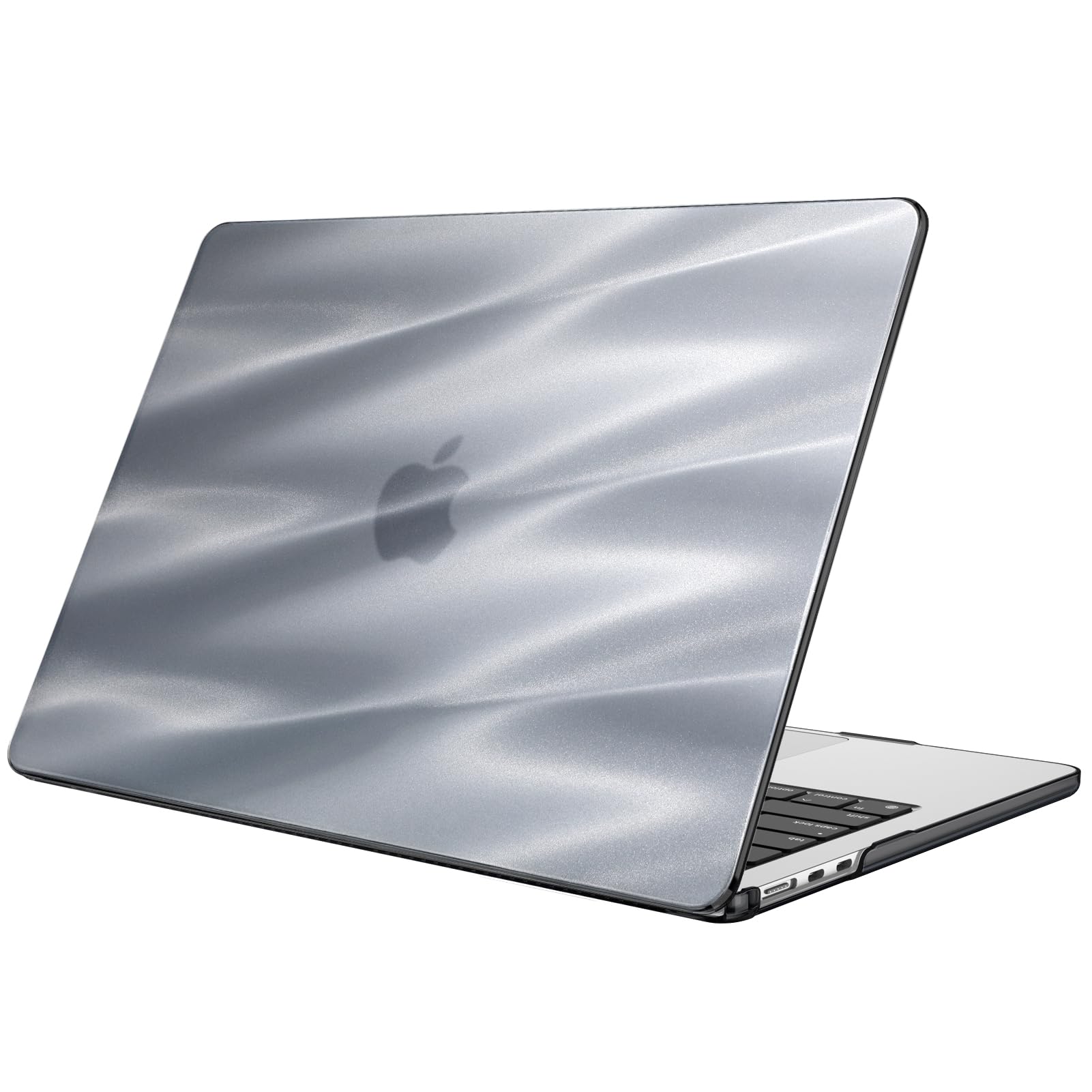 Fintie Hülle Kompatibel mit MacBook Air 13,6'' (2026-2022) M5 M4 M3 M2 A3449 A3240 A3113 A2681, Ultradünne Hartschale Schutzhülle Snap Cover, Wellenförmige Wellen