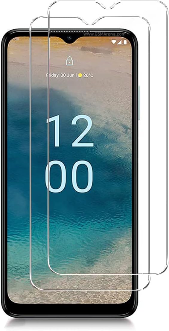 {2 PACK) Nokia G22 Premium Quality Genuine Tempered Glass Explosion & Shatter Proof Screen Protector Guard Cover for Nokia G22