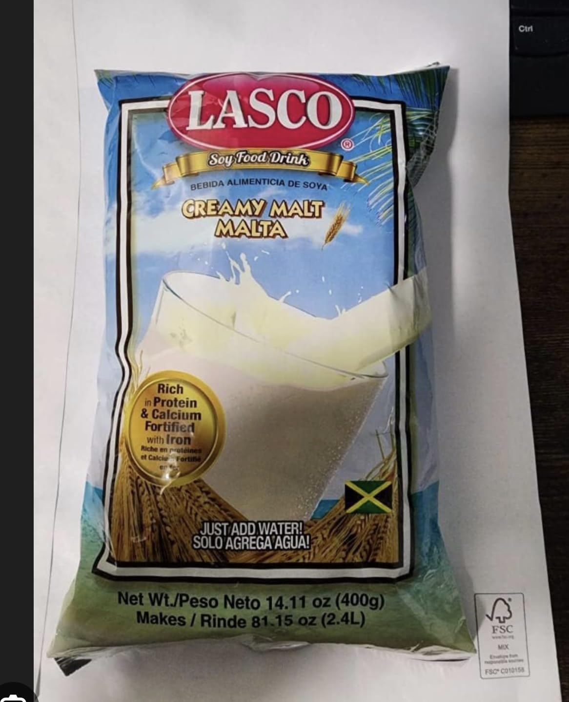 Lasco Creamy Malt Soy Food Drink - Nutrient-Packed Powdered Beverage for Family Growth & Health