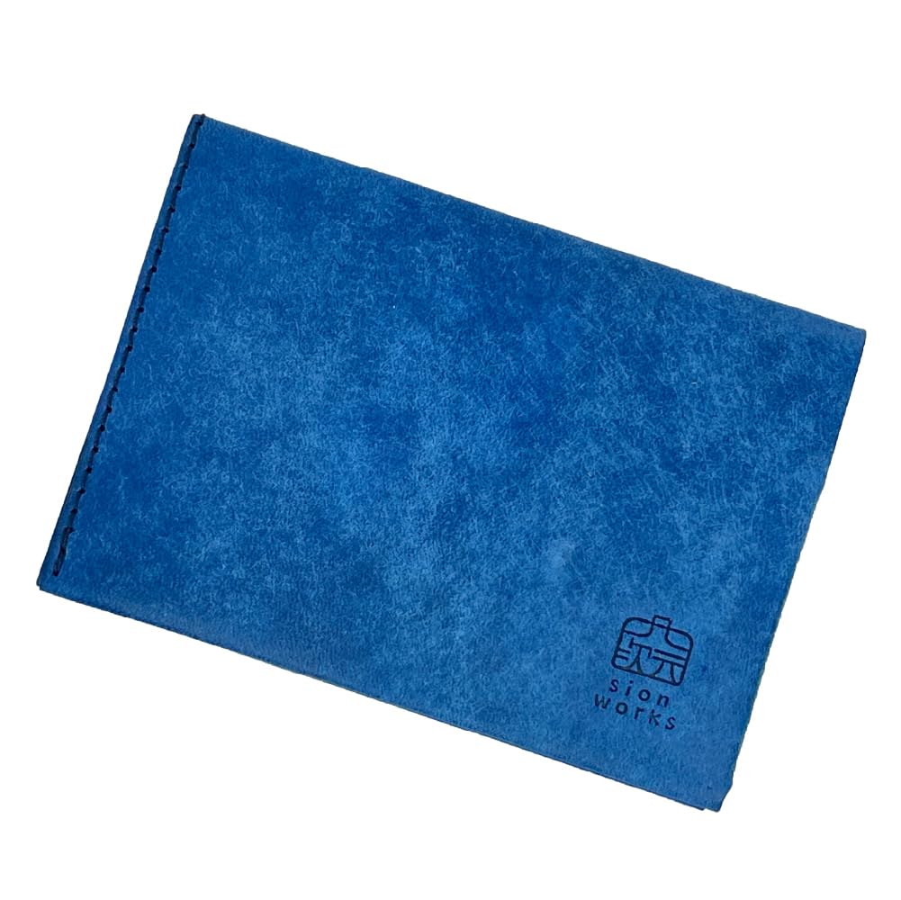 Sion Works Slide Thumb 30 Wallet, Slide Card Holder, 30 Cards Capacity, 4mm Thin, Genuine Leather, Tochigi Leather, Italian Leather, Men's, Women's, Unisex, Made in Japan, Handcrafted, Branded : Cloth
