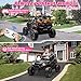 24V 2 Seater Ride on Car for Kids, MOEYURO 800W Powered UTV Toy, 5MPH Large Side by Side Electric Car w/Remote, Bluetooth, LED Light, 3 Speeds, Music, Spring Suspension, Storage, Black