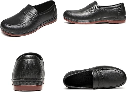 Miniatura 4 de Wygwlg Zapatos de cocina para servicio de alimentos, cómodos, ligeros, impermeables, resistentes al aceite, antideslizantes, zapatos de trabajo para