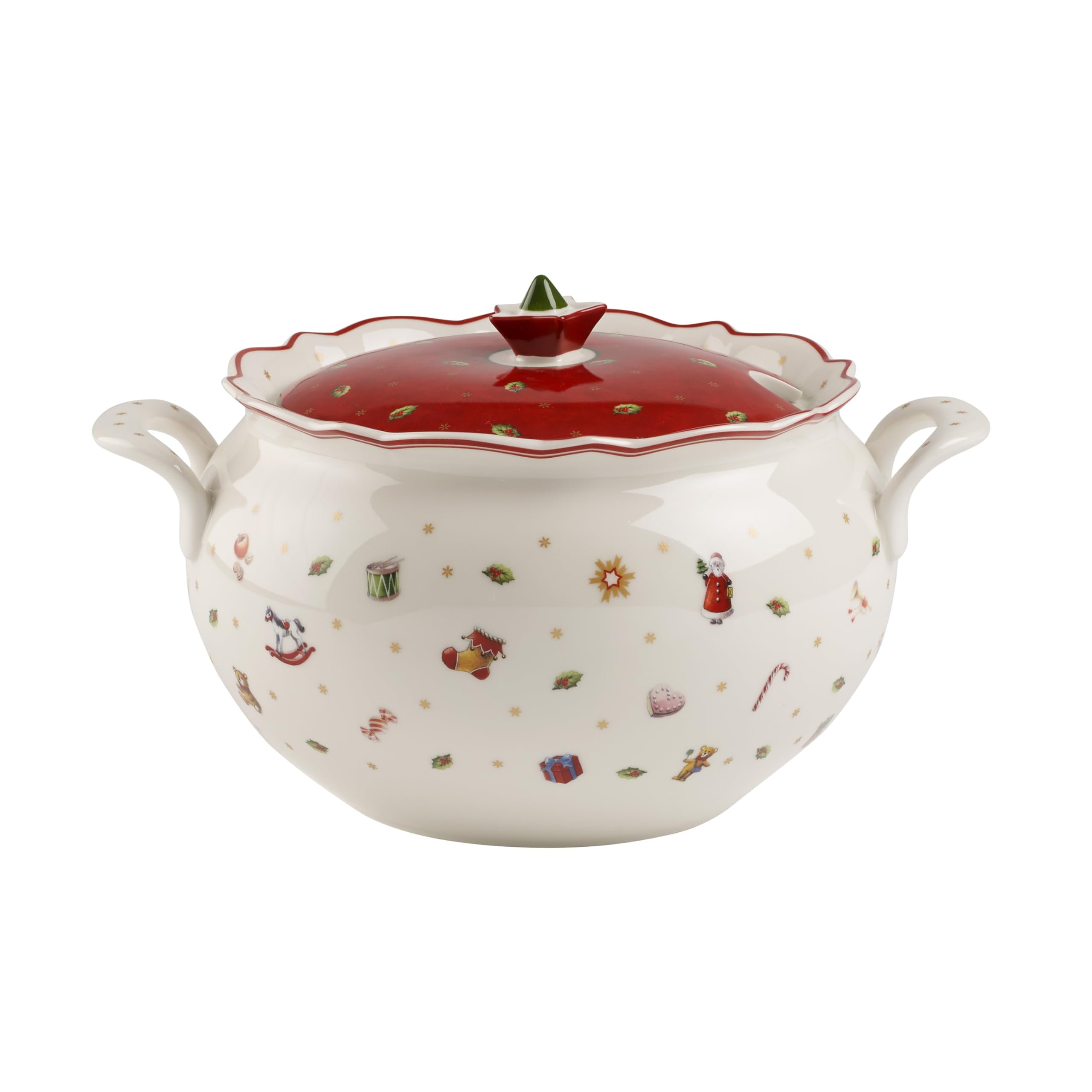 Villeroy & Boch Toy's Delight Soupière, 3 litre, Porcelaine Premium, Blanc/Rouge