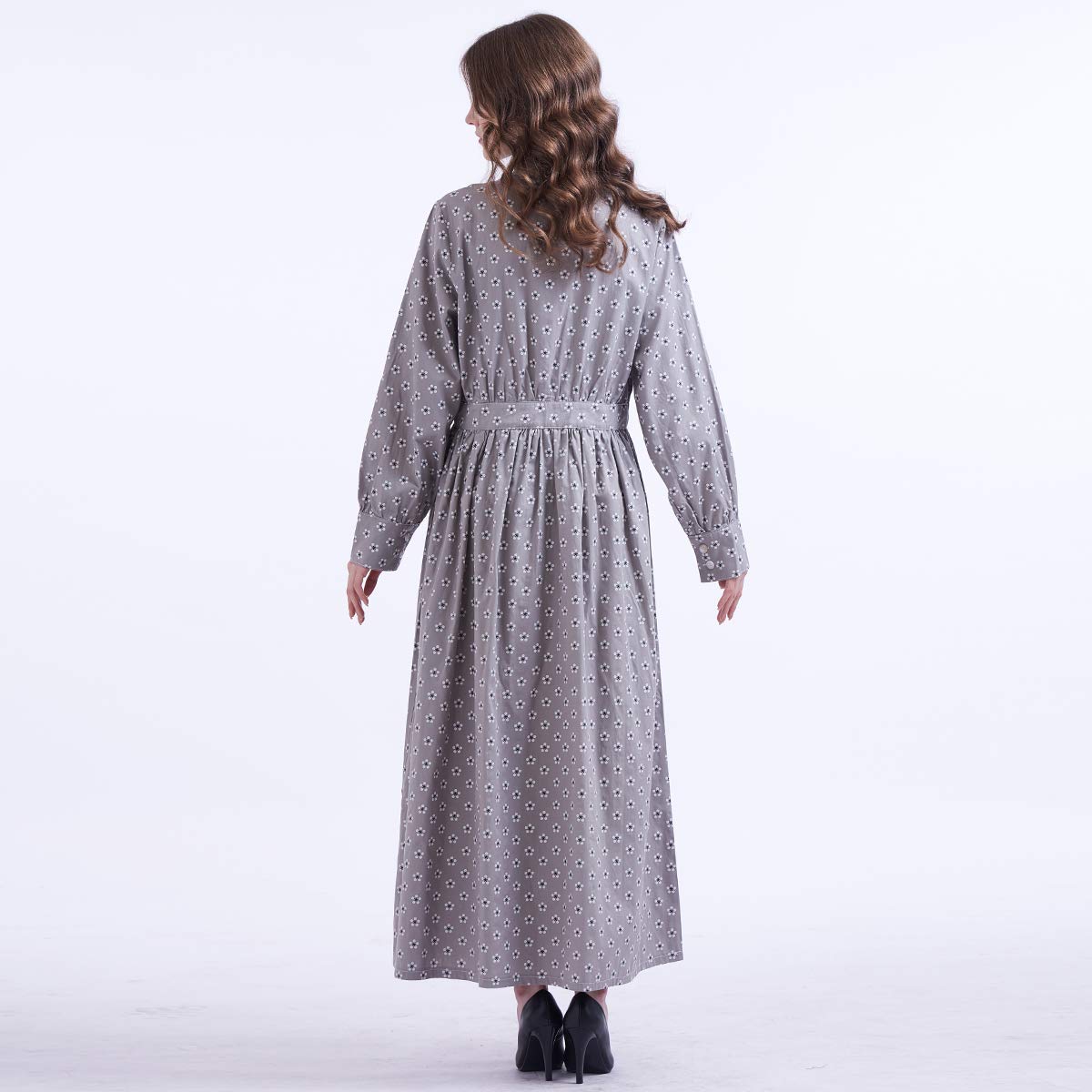 Costume Adulto Halloween Donna Pellegrina Coloniale Ringraziamento Vestito Fantasia - Foto 3