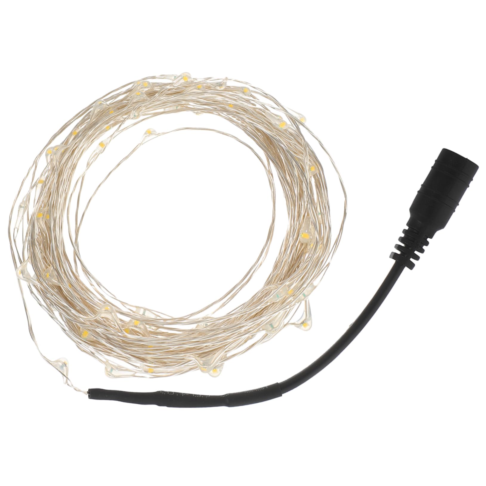 ABOOFAN Cadena de Luces Led de 12 V Y 10 M con Cable de Cobre Color Cálido para Uso en Exteriores en Navidad