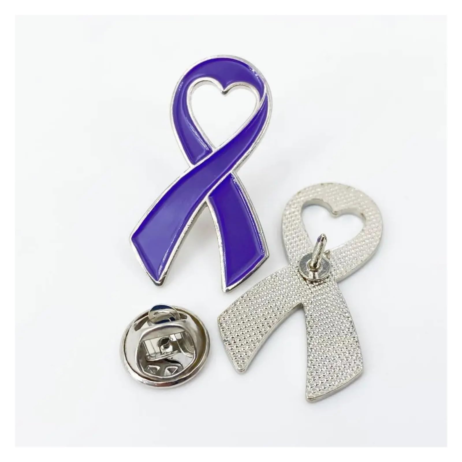 20/50/100 Stück lila Band Anstecknadel Pins Brosche Abzeichen Für Dekoration