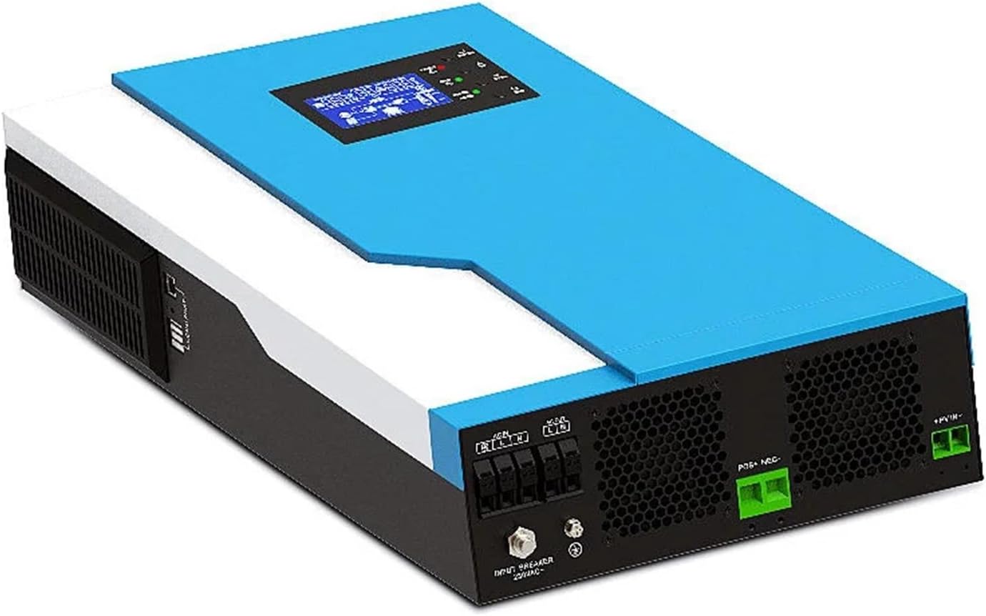 Hybrid Off Grid Inverter 3500W 5500W Pure Sine Wave 24V 48V MPPT 100A Solar Controller Max 500VDC PV Input with(VM Plus 5.5KW WiFi,48V_220-240V)