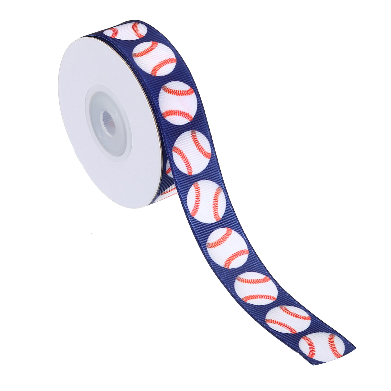 PATIKIL 10 Yards Ribbon for Gift Wrapping 22mm/0.87in Baseball Ribbons for Crafts Thin Ribbon for Wedding Decoration Gifts Home Coming-Mum