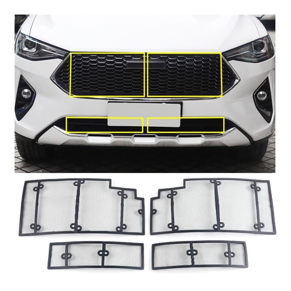 Dla Haval, dla F7 F7X 2019 akcesoria przedni grill siatka na owady ekranowanie wkładka dekoracja z siatki osłony ochronne wykończenia