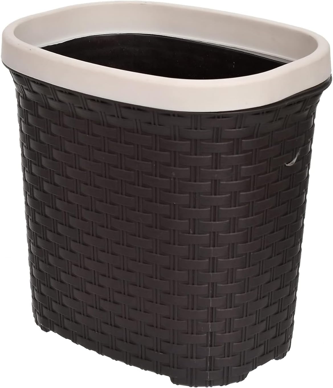 Kuber Industries Multiuses Plastic Open Dustbin For Home, Kitchen, Office, Bathroom, 7 Litre (Brown)-47KM0716