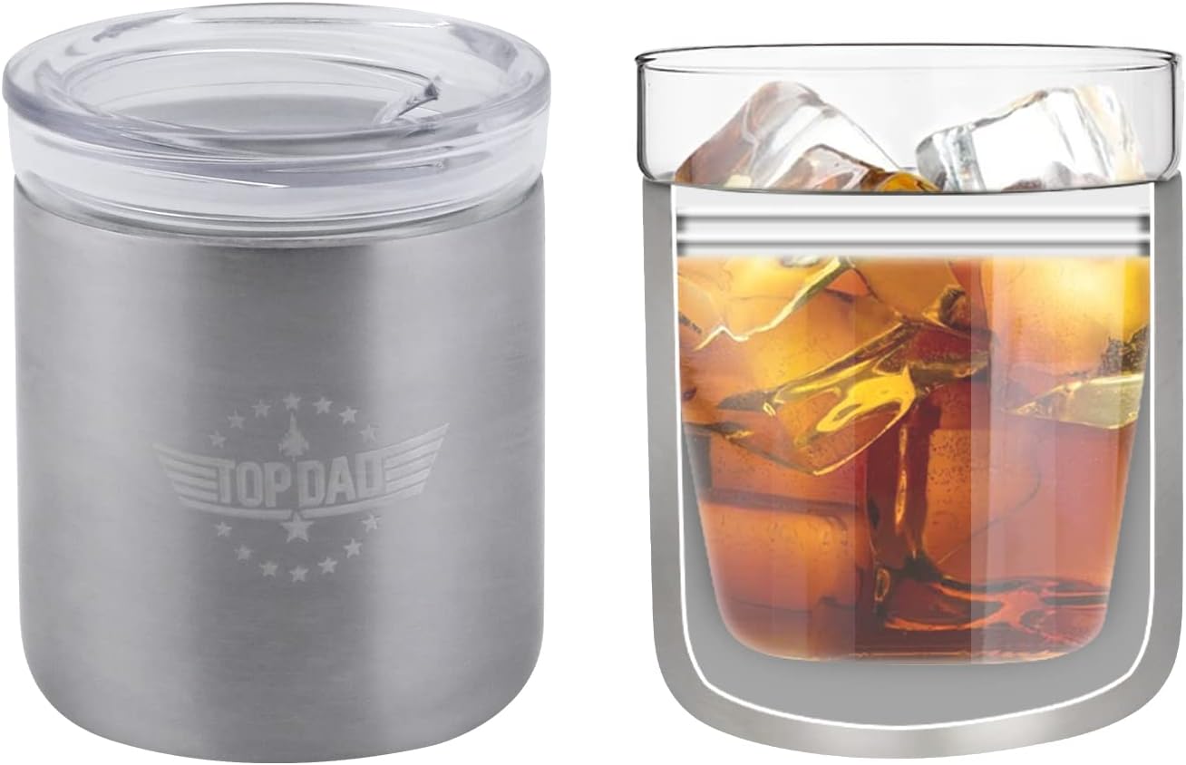 Removeable Glass Insert Amazon.com | Vastigo Glass Cups Cooling with Insulated Stainless Steel ...