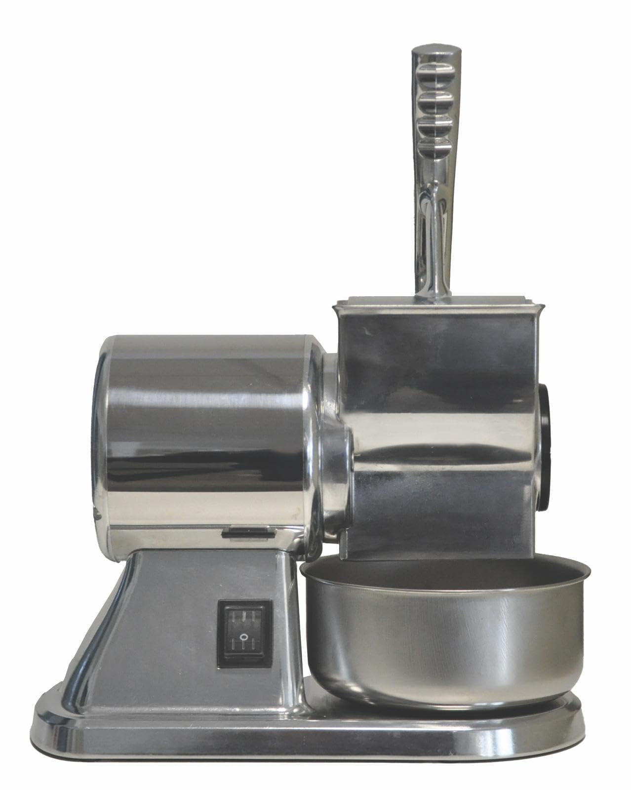 Montini Grattugia Elettrica professionale serie 3000 con rullo in acciaio professionale estraibile - Potenza effettiva 450 W- Lubrificata a secco -formaggio, pane, cioccolato, frutta secca (ACCIAIO)