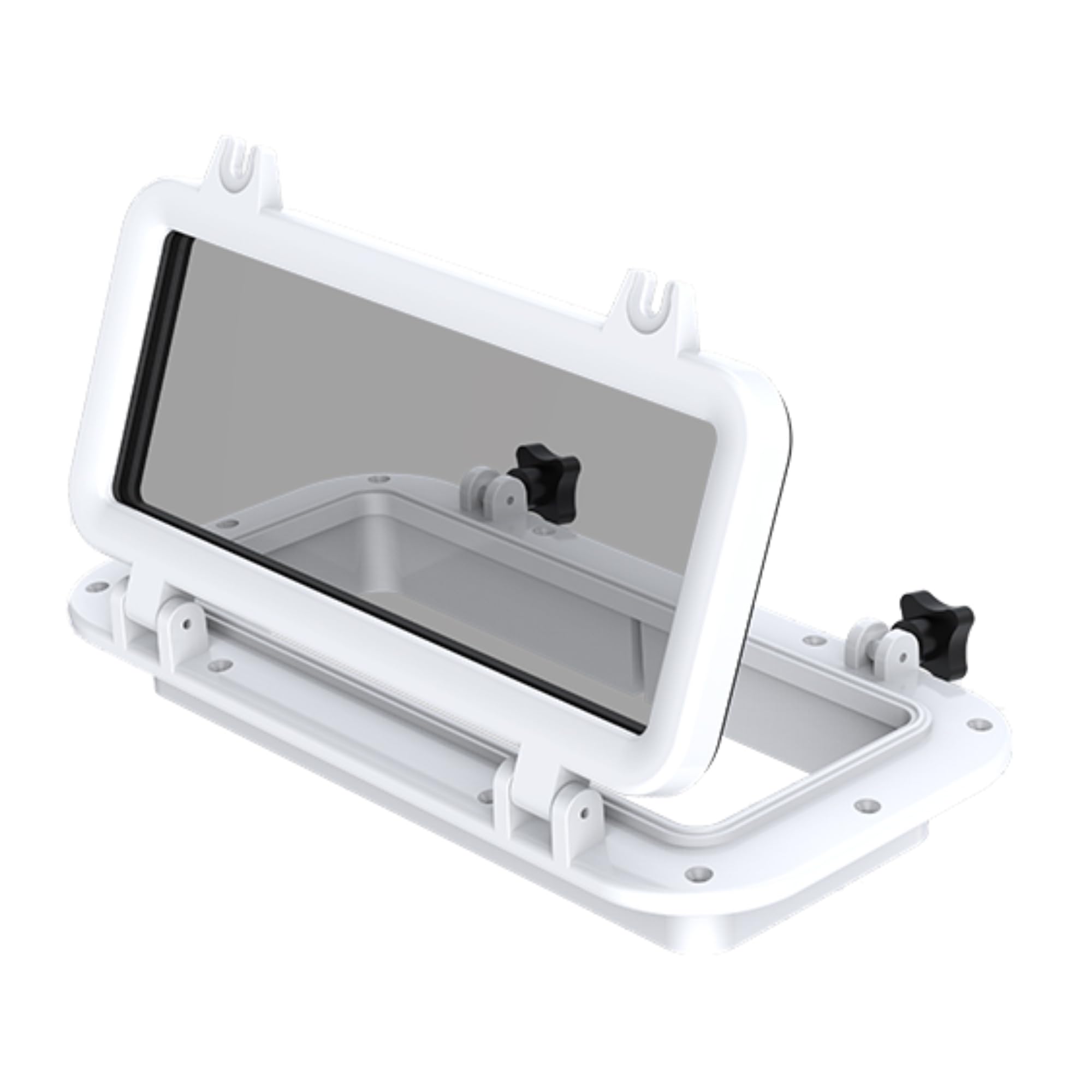 SEAFLO Rectangular Porthole Window w/ABS Plastic & Tinted Glass - 16" x 8" (White)