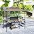Outsunny 8' x 5' Grill Gazebo, Double Tiered Outdoor BBQ Gazebo with Side Awning, 2 Side Shelves and 6 Hooks for Patio, Deck, Yard, Brown