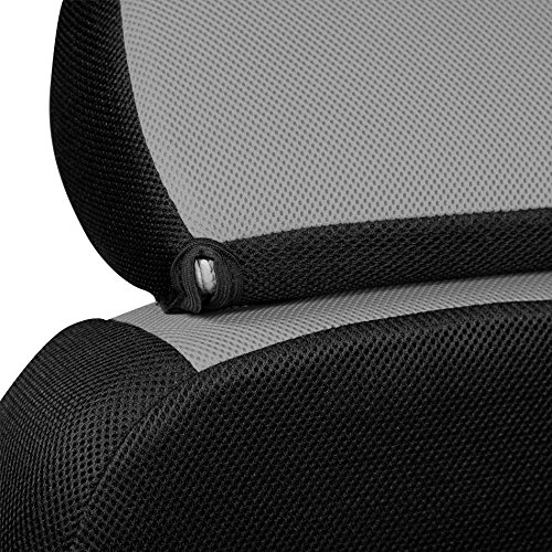 Coverking Csc2S3Tt7456 Fit Front 50/50 Bucket Seat Cover For Select Toyota Fj Cruiser Models - Spacermesh 2-Tone (Gray With Black Sides) #TOP3