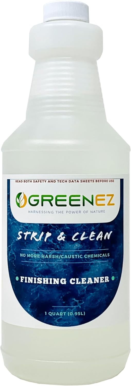 Cleaner | Heavy-Duty Stripper Residue & Grease Remover for Wood | Concentrated Kitchen Degreaser & Stain Remover | Prepares Surfaces for New Finishes - 1 Gallon
