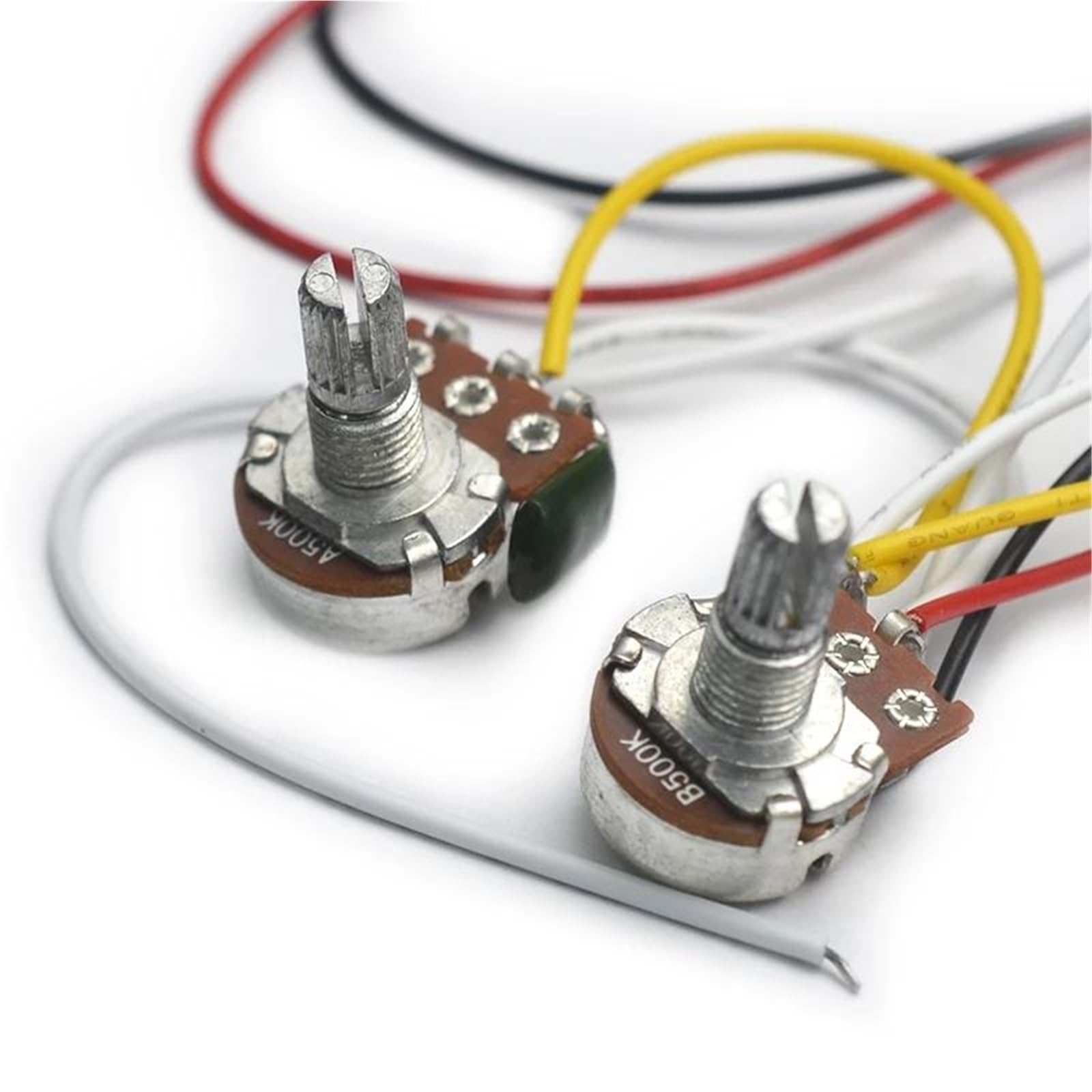 Pastillas De Guitarra Con Interruptor De 3 Vías Potenciómetro De 500 K Arnés De Cableado 1T1V