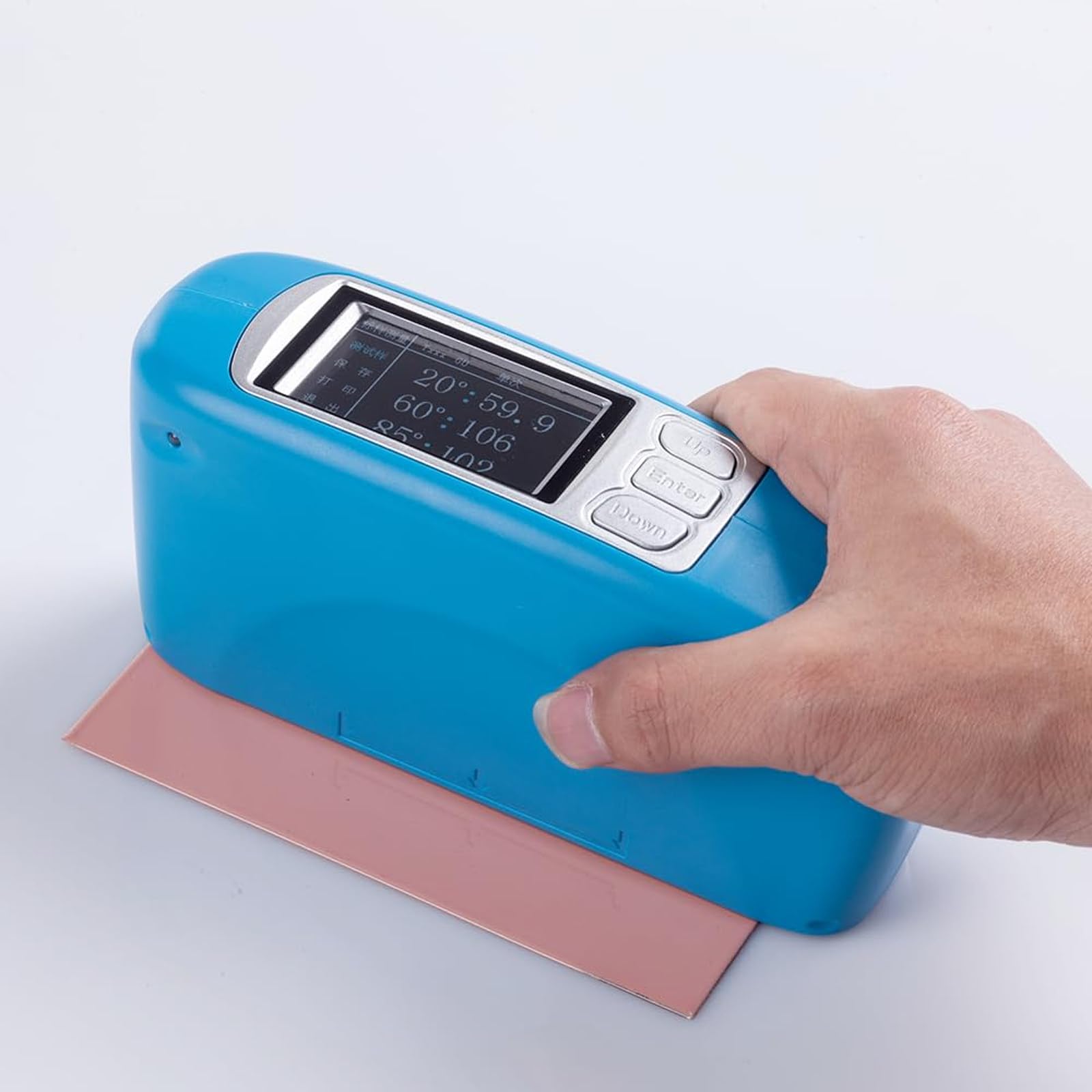 Atwynd 20° 60° 85° Gloss Meter Tri-Angle Glossmeter, Portable Surfaces Gloss Meter, Digital Single Angle, Glossmeter 60 Degree Gloss Tester, Measurement for Paint, Plastic Materials SingleAngle60°
